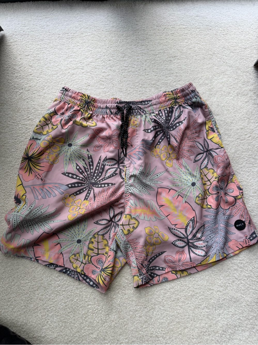 RVCA Pink Tropical Floral Women’s Shorts